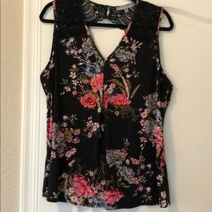 Daniel Rainn Floral Blouse Sz XL